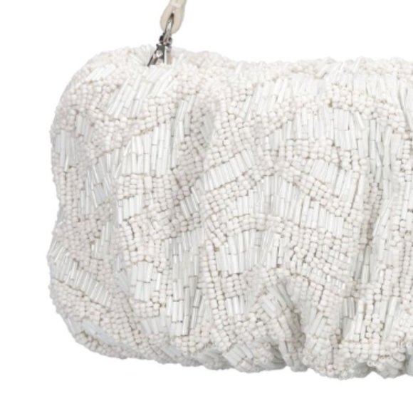 STAUD BEADED BEAN BAG CREAM SWIRL - Picture 4 of 11